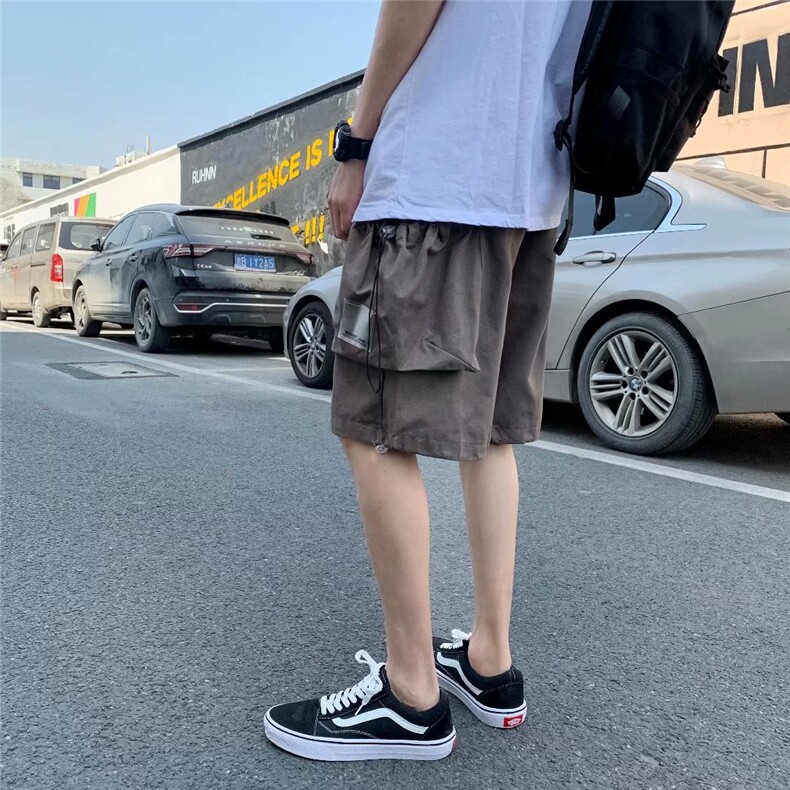 夏季工装短裤男ins潮牌宽松百搭裤子日系直筒韩版五分裤AK83-P25,男装休闲裤,星座1008
