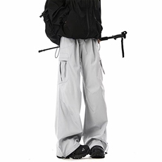 美式工装裤女款2025新款春秋季酷飒风宽松直筒潮牌登山软壳冲锋裤，男装工装外套，星座813-2