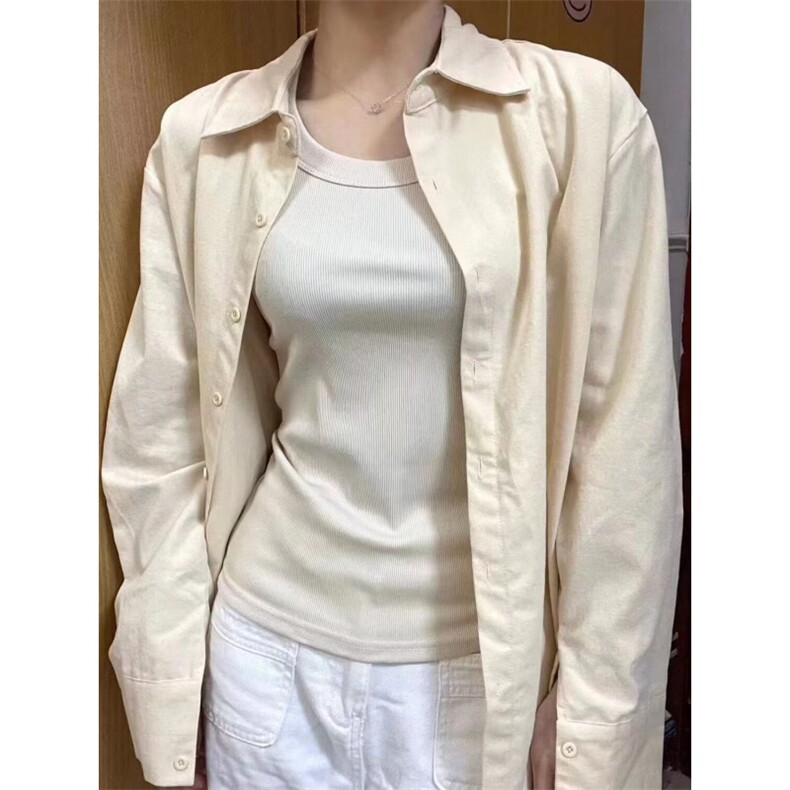 TC1515-P58轻奢高级纯棉正肩衬衫秋冬宽松百搭显瘦衬衣上衣外穿,女装衬衫,星座617A-2