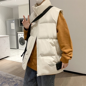 2021复古棉马甲男冬季外穿潮牌羽绒棉马夹无袖外套A   W2304-P45图片