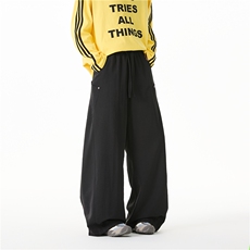 秋季新款美式复古侧边口袋速干宽松阔腿裤B315-K25318-特p30控58，男装休闲裤，电商B315