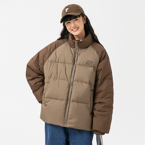 2026冬季新款男日系潮牌立领白鸭绒羽绒服拼色加厚外套YR20-F209图片