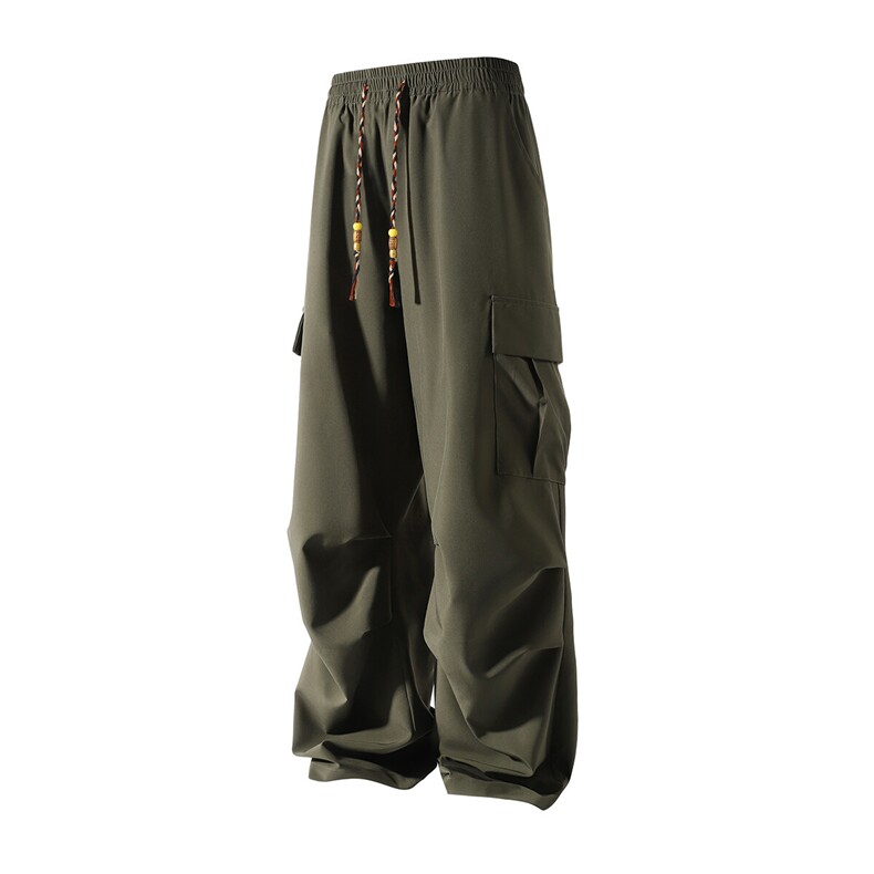 褶皱夏季速干拖地休闲裤K111立体92%聚酯纤维8%氨纶(S-2XL)TP28,男装休闲裤,电商A088