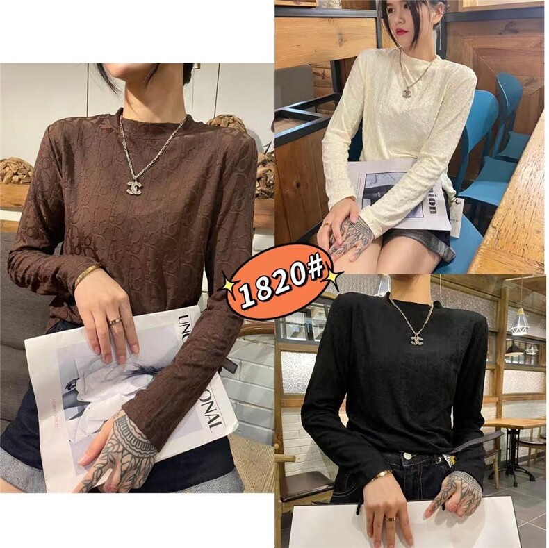 冬装新款提花加绒打底针织衫，其它，诱惑妳