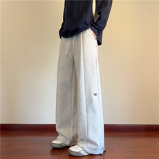 秋季新款字母刺绣拼接设计感百搭休闲卫裤B315-K25399-特p40控78，男装休闲裤，电商B315