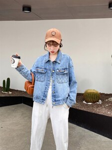 牛仔外套图片