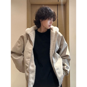 1506-1/MS60471/P90棉服男款冬季美式慵懒风连帽外套图片