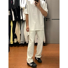 休闲百搭宽松长裤直筒显高卫裤垂顺有型JHTP01：17：39，男装休闲裤，星座718-1