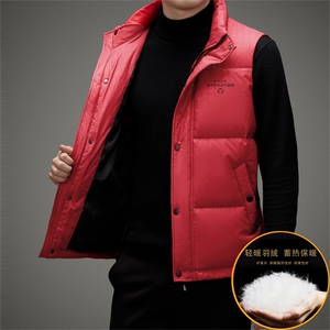 BAMJ-8988钱塘2020-2中年男士商务休闲简约冬季后羽绒马甲P160图片