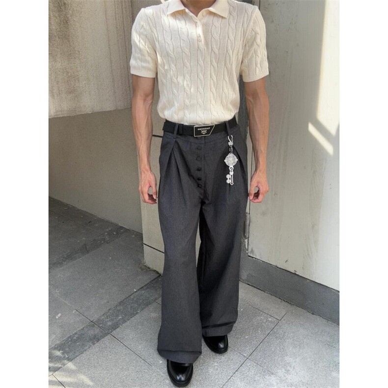 【有货】Z96HH-特P39 绞花翻领polo衫男女正肩针织短袖t恤图片