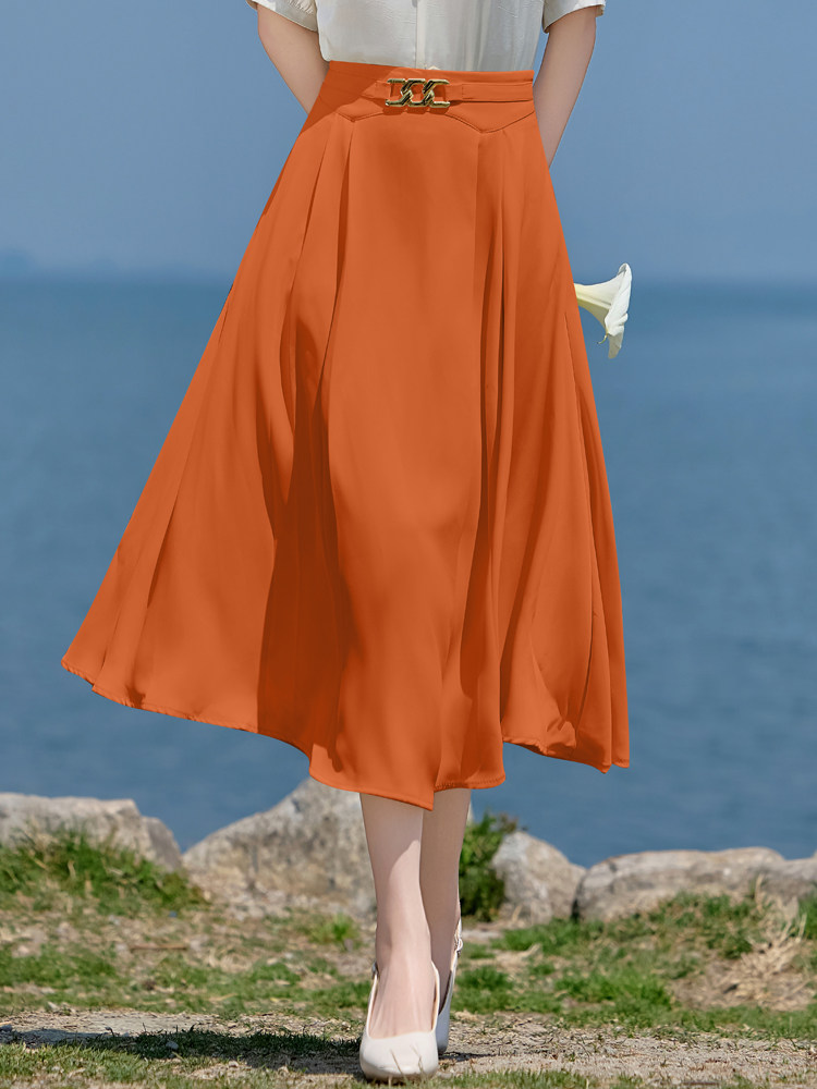 职业裙女夏季2025新款时尚衬衫高端气质显瘦减龄半身裙,女装半身裙,火爆靓佳人