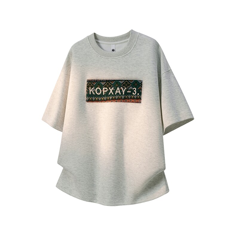 2026美式重磅冰感民族风短袖T桖春夏DX2611特P28控59，男装T恤，电商B208