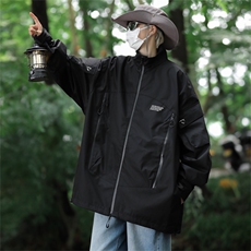 A817-P60多口袋机能连帽夹克冲锋衣美式户外宽松设计感冲锋衣，男装夹克，星座512-6