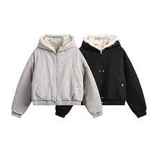 网图慎用冬季棉服座山雕男装痞帅毛领连帽棉衣外套S366-P148，男装棉衣，电商A233-1
