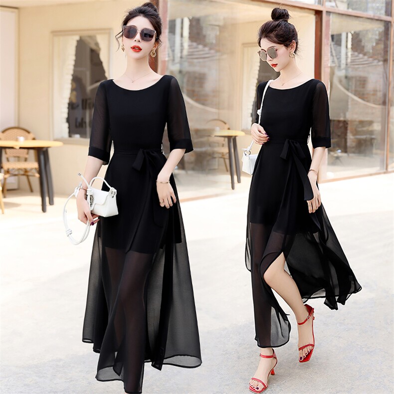 现货2023年夏季新款时尚气质连衣裙，女装连衣裙，关键词