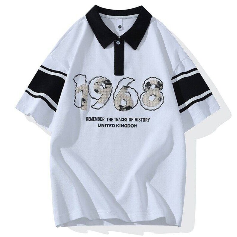 25062-特P40夏季休闲时尚T恤男短袖打底衫学生宽松翻领短袖POLO衫,男装T恤,电商D310B