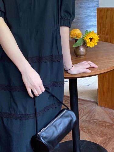 夏季新款韩版女装时尚宽松显瘦短袖连衣裙现货，女装连衣裙，雨木其