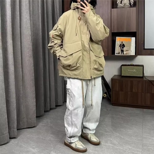 冲锋衣男秋美式潮帅防风工装夹克户外登山徒步机能外套HH2571 P76图片
