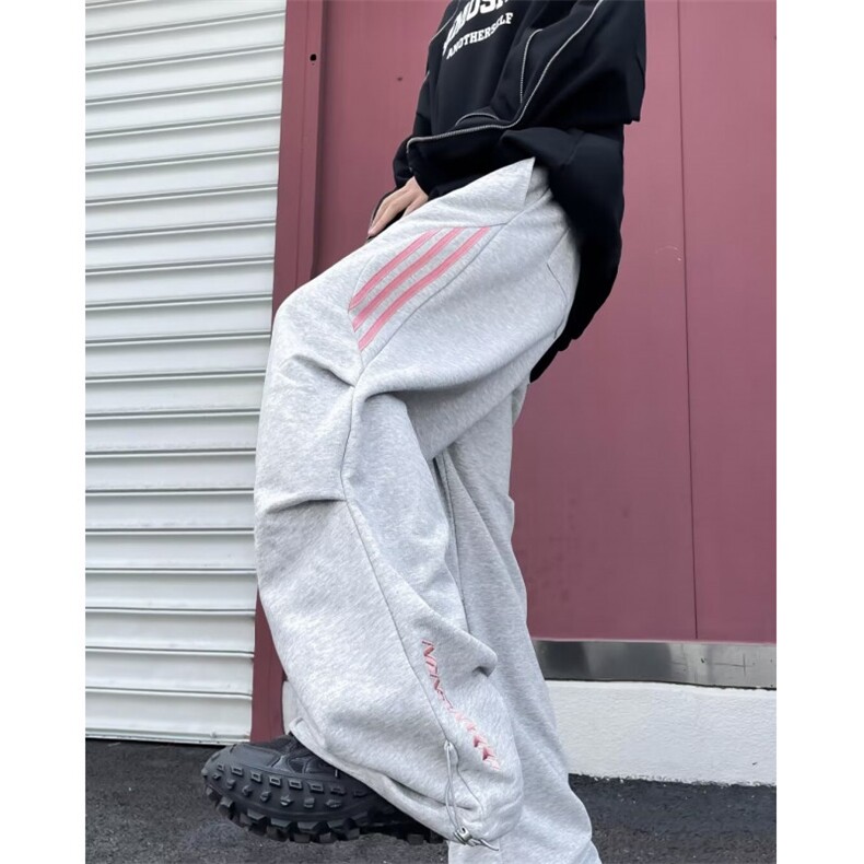 美式三条杠伞兵休闲裤子男秋季宽松冲锋裤直筒休闲裤K2870/P45,男装休闲裤,星座506