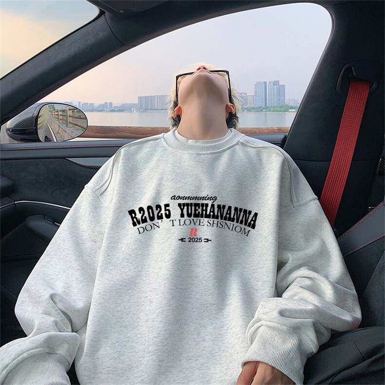 360克重磅图拉链华棉圆领卫衣【有货】C403A-YL25331LL-P45，男装卫衣，电商C403A