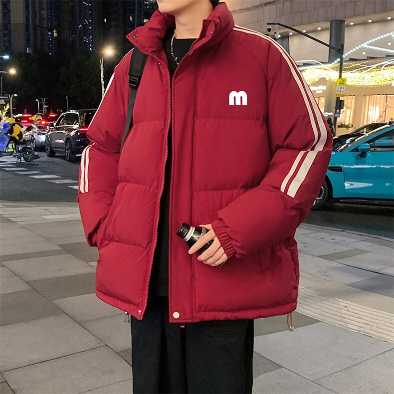 量大优可提供视频冬棉衣立领条纹HD019-1-MF5217-P75,男装棉衣,电商019-1