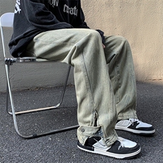 秋冬美式高街棕色加绒加厚牛仔裤货号K658P60控78（加绒P75控98），男装牛仔裤，电商A063