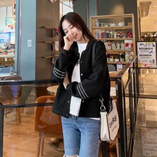 【现货】2024春秋新款潮短款小个子外套女韩版工装百搭夹克上衣，女装短外套，梦懿尔