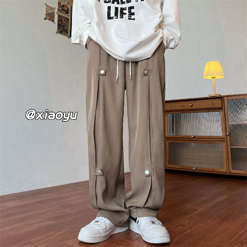 XZ616秋季新款垂感机能宽松休闲拖地长裤TY400P55控68,男装休闲裤,星座512A（原616）