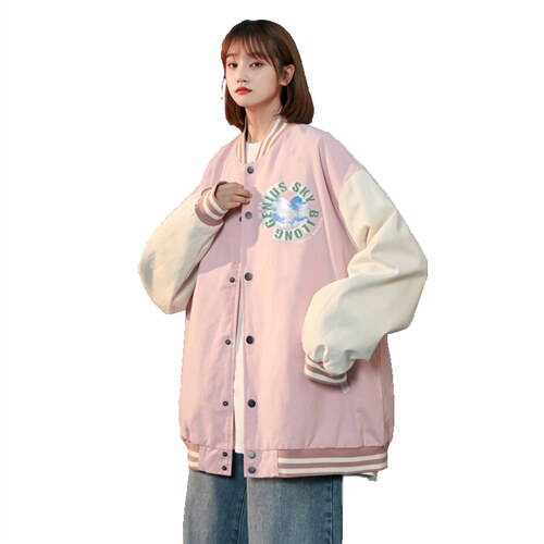 中性风春秋季情侣棒球服男女休闲夹克女时尚外套男BQF296-P50,男装夹克,电商B371