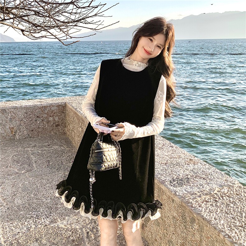 2026春季新款蕾丝丝绒花边套装P155K248,女装套装/套裙,2B146