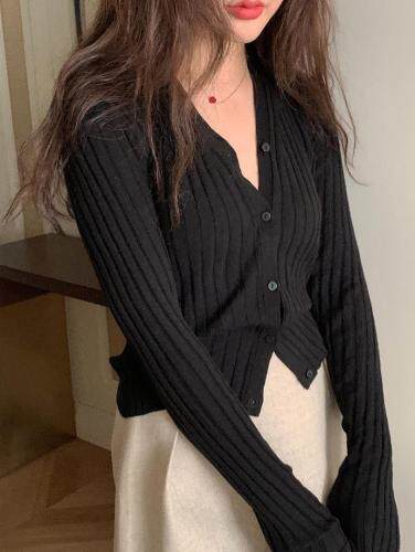 2021春甜美韩系针织开衫，女装，LMNC