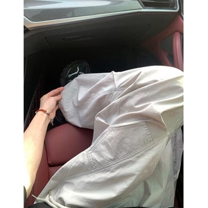 夏季薄款休闲冰丝裤男女同款立体腰围百搭宽松痞帅长裤 KZ336图片