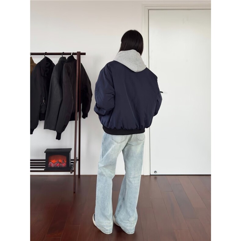 美式飞行夹克男女春秋2025潮牌cleanfit外套翻领短款工装棒球服,男装夹克,星座1210-1