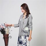 优雅复古印花长袖连衣裙女秋装新款宽松显瘦气质文艺套装裙，女装套装/套裙，丽影随形