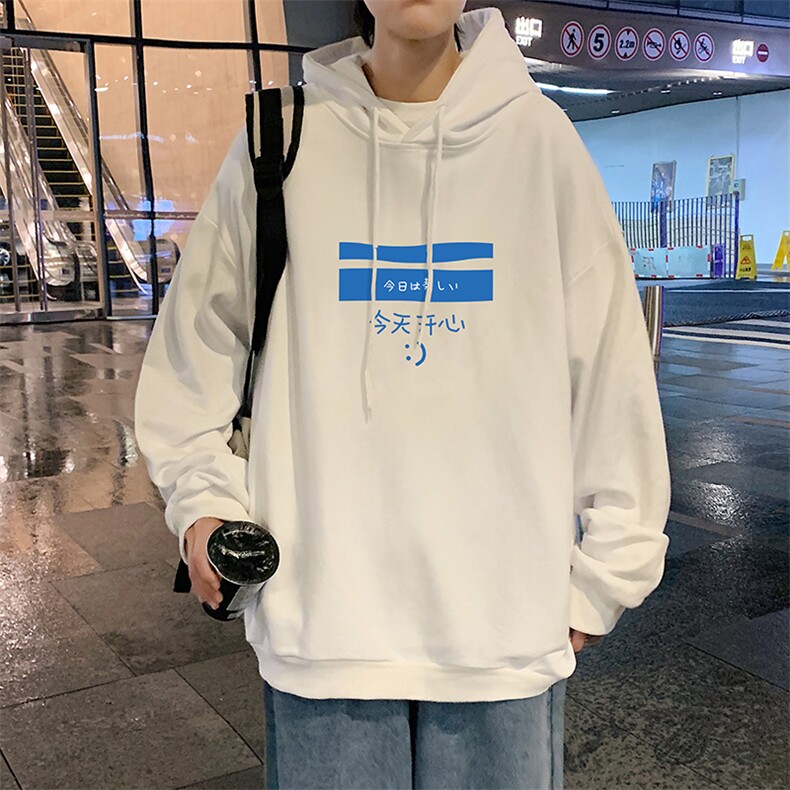 WY2033-P35加绒款-P40纯棉连帽卫衣男大码运动帽衫宽松薄外套男,男装卫衣,电商A040