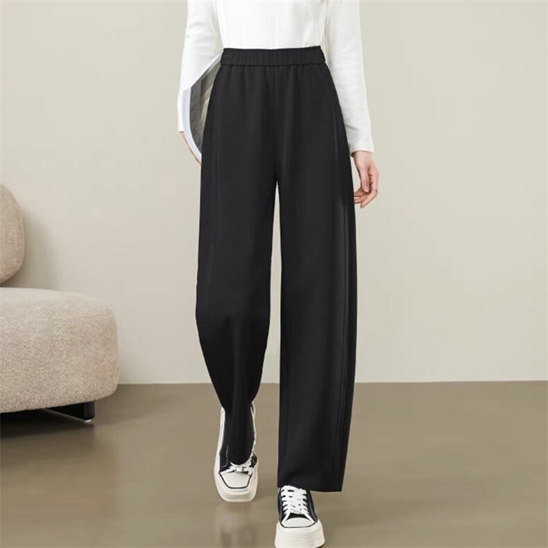 2025年夏季宽松通勤长裤，女装休闲裤，唐诺
