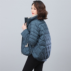 全年现货~2025冬季新款羽绒服撞色时尚短款白鸭绒外套，女装羽绒服，忆绮罗