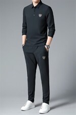 SXL9639秋季2023年新款男士长袖长裤修身休闲时尚卫衣套装P160，男装休闲套装，电商B360