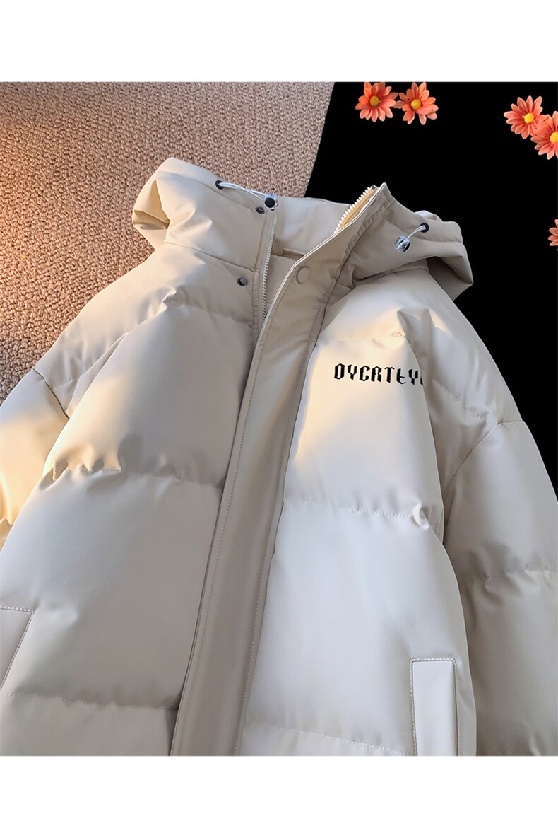 棉衣男冬季新款港风宽松羽绒棉连帽面包服学生棉服MF180-P69(现货,男装棉衣,星座214-3
