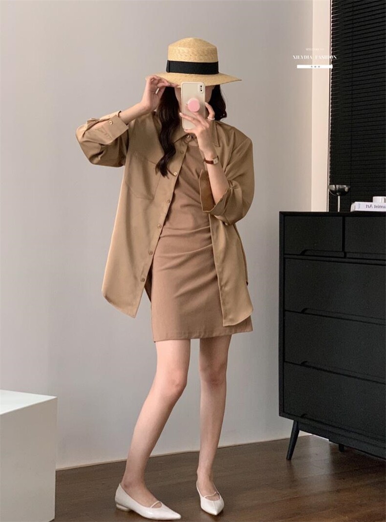 香丽迪网红chic高级感丝滑醋酸外披两件套,女装其它,香丽迪1