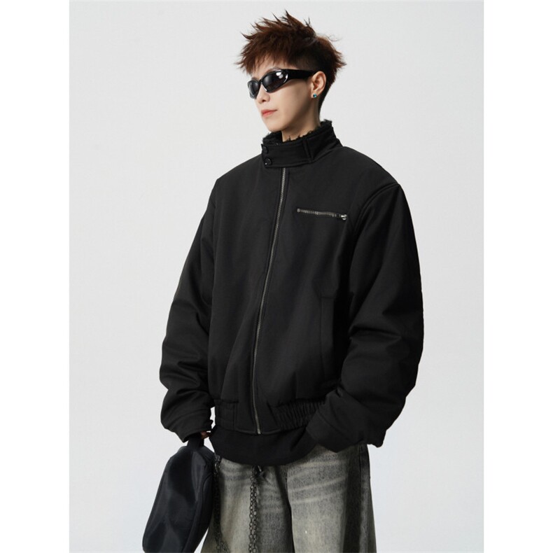 706-LK5630-P118现货冬季男士毛领哈灵顿棉服短款加厚棉衣外套,男装棉衣,星座706