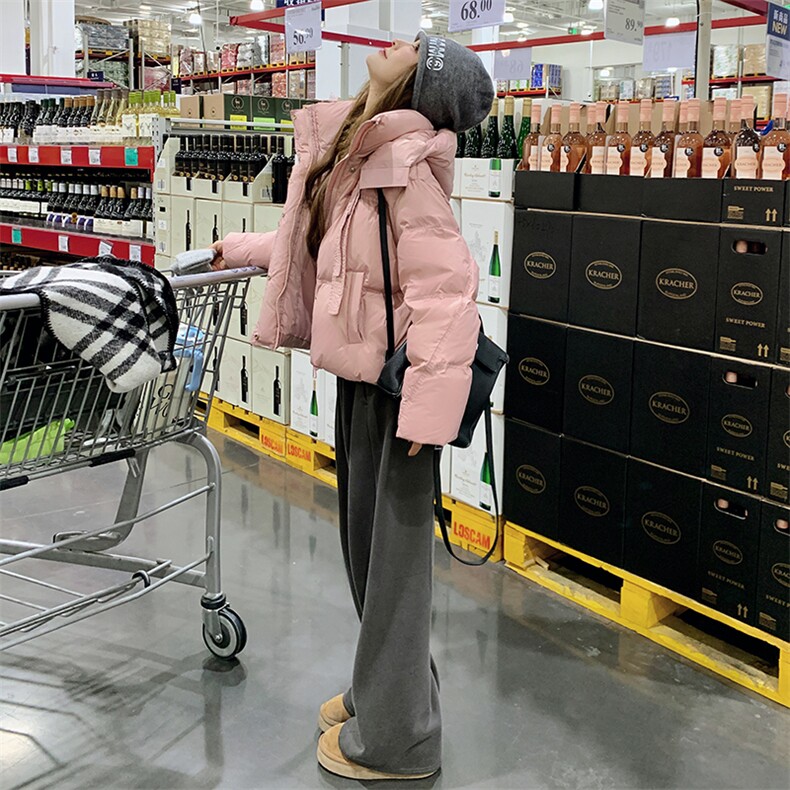 新款肯豆风连帽羽绒服50绒2C105-9911-P235-K338,女装羽绒服,2C105