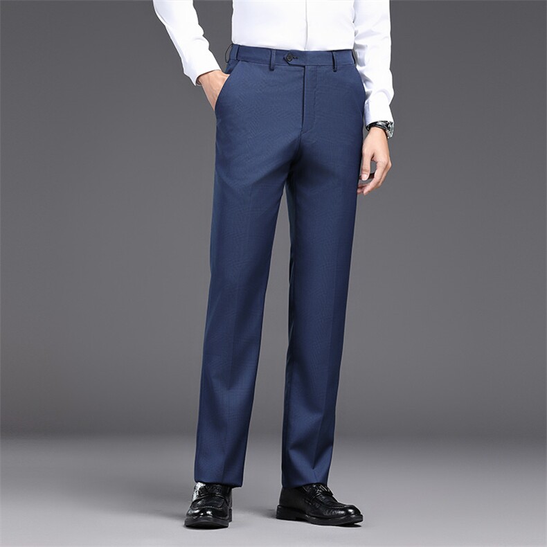 精纺织羊毛男士高端春夏西裤透气轻奢高品质不断货，男装西裤，钱塘207-1