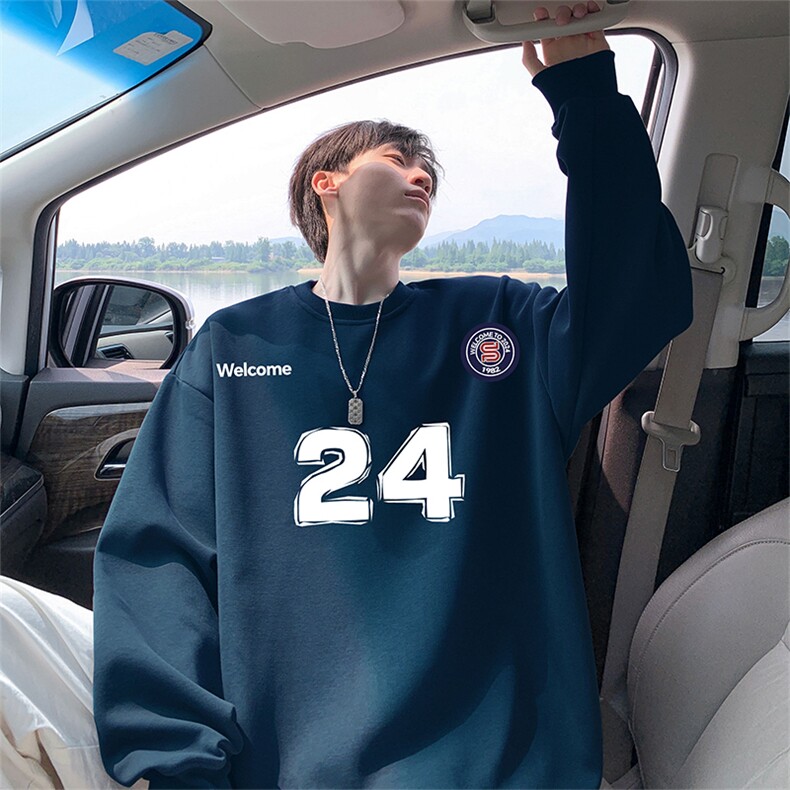 2025秋季新款卫衣wycm-6919纯棉圆领特批28控49,男装卫衣,星座605(原A050)