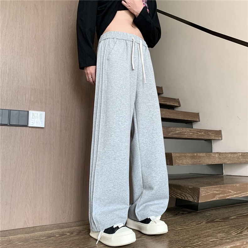 侧条纹裤子休闲运动阔腿长裤,男装休闲裤,星座410-6（原星座1304-1）