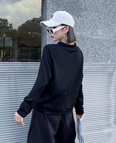 2121秋季新款抽身套头卫衣，女装卫衣/绒衫，琼卿格