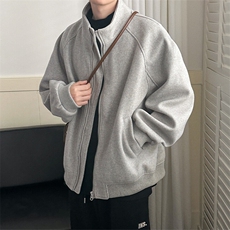 秋冬现货新款呢料外套男立领休闲呢子夹克A351-AJ2519-P115控168，男装夹克，电商A351