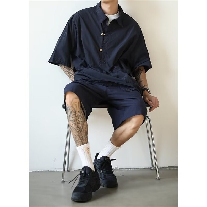 夏季潮文艺短袖青春流行慵懒男时尚潮流气质纯色新款T11-P30,男装T恤,星座208-5