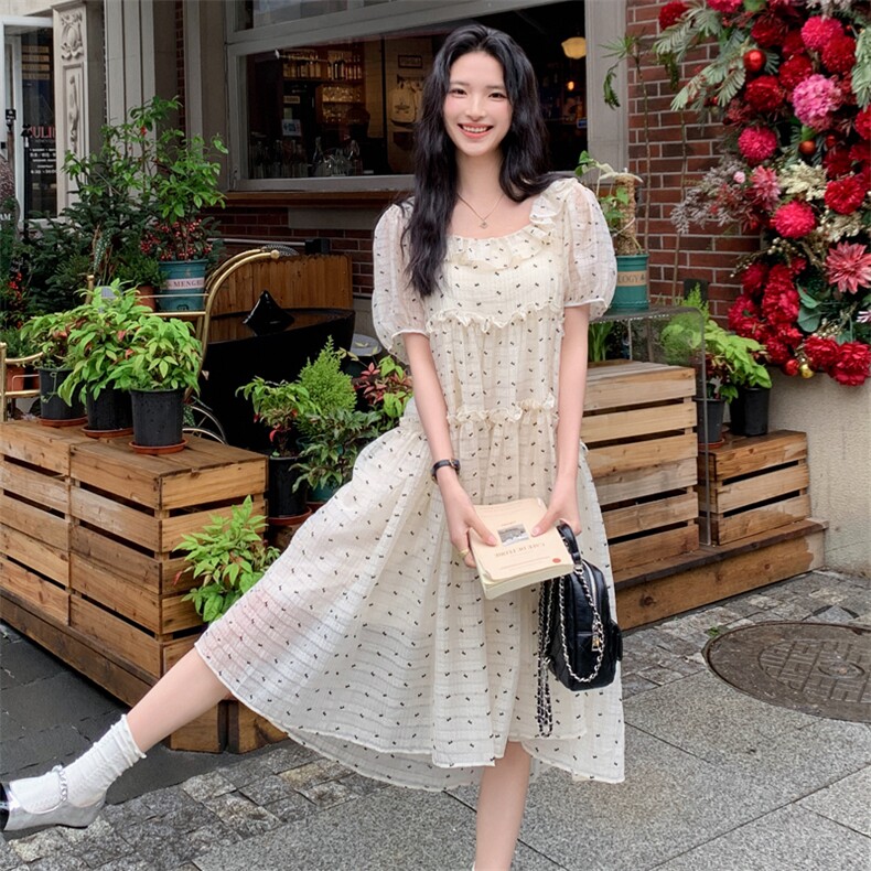 夏季新款新中式修身优雅气质连衣裙浙宝一楼13-P115K175,女装连衣裙,莘蕾