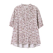 2022夏季新款时尚小碎花上衣+亚麻七分裤两件套，女装套装/套裙，独衣靓